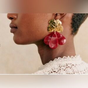 SEZANE Georgia floral earrings